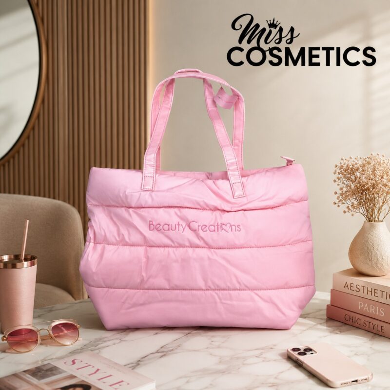 BOLSO DE MANO ACOLCHADO ROSA