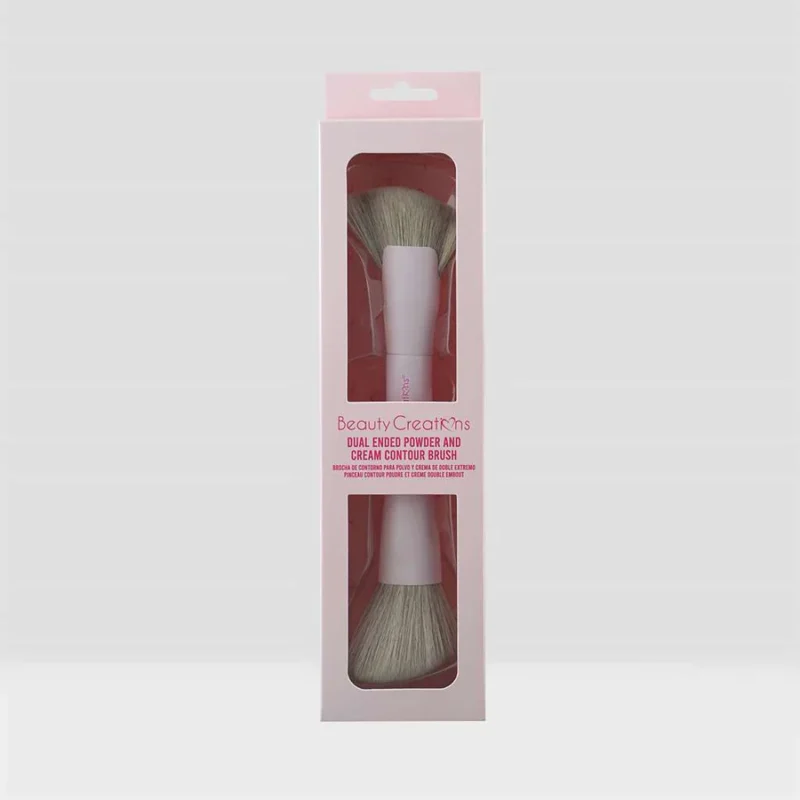 BROCHA DE CONTORNO DOBLE PUNTA PARA POLVO Y CREMA