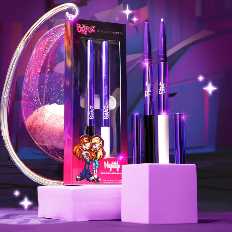 SET DE DELINEADORES NEGRO Y BLANCO BRATZ X BEAUTY CREATIONS