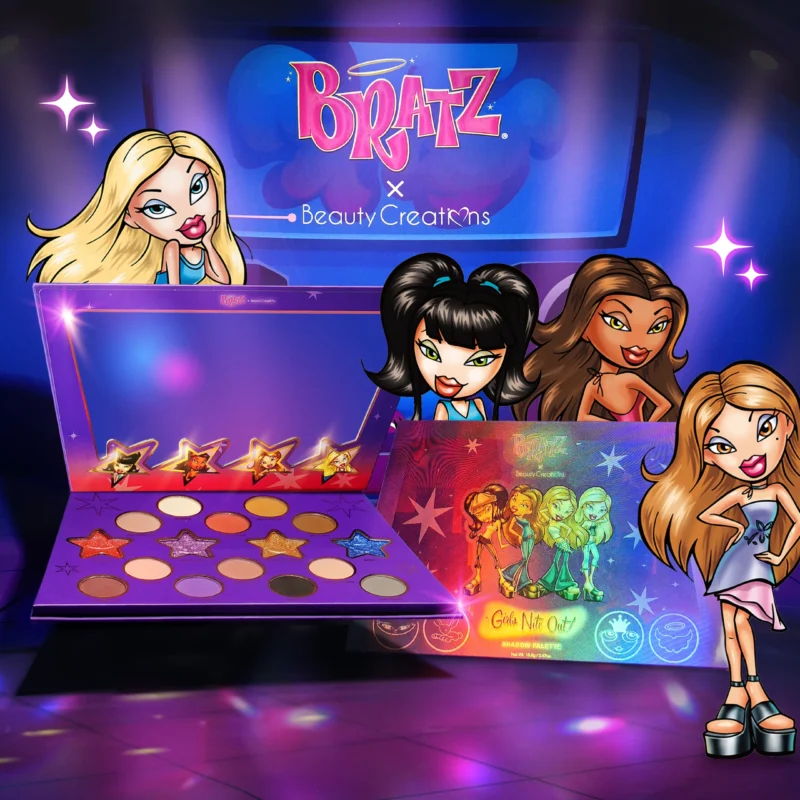 PALETA DE SOMBRAS  GIRLS NITE OUT BRATZ X BEAUTY CREATIONS