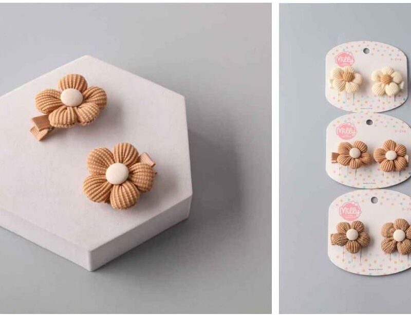 DUO BROCHES PARA CABELLO FLORES