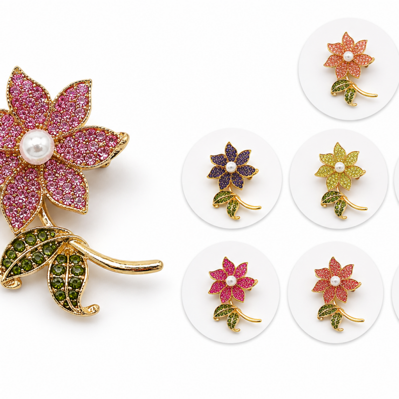 BROCHE PARA ROPA FLOR