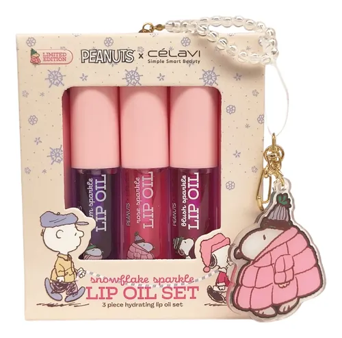 ACEITE PARA LABIOS 3 PZ | PEANUTS X CELAVI