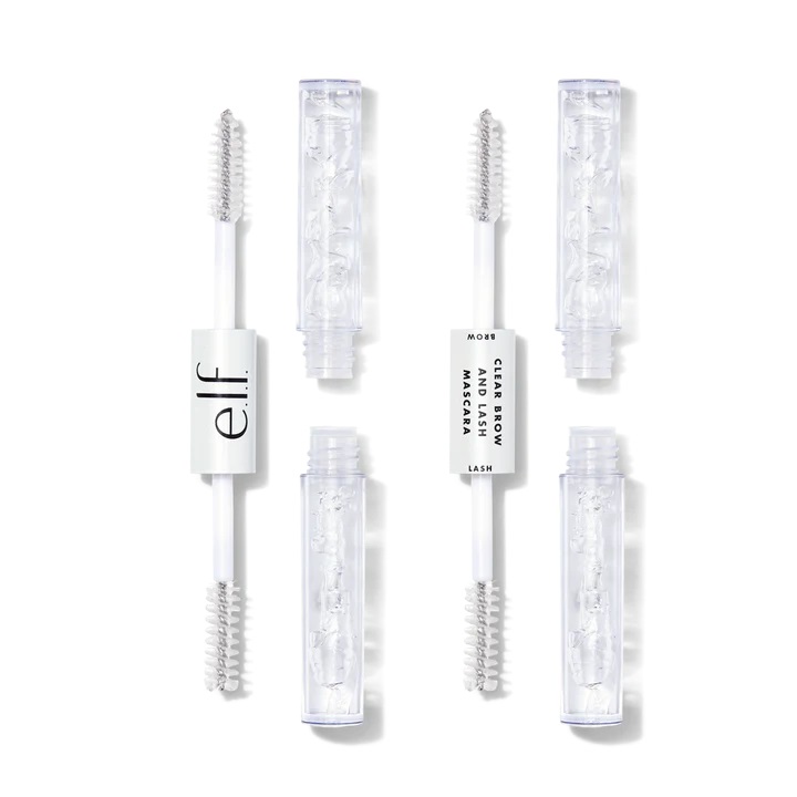 SET 2 MASCARAS DE PESTAÑAS Y CEJAS TRANSPARENTE ELF
