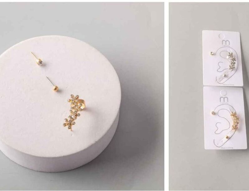 PAR DE ARETES CON DISEÑO