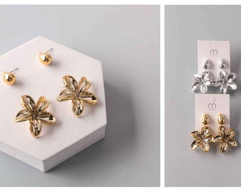 PAR DE ARETES CON DISEÑO