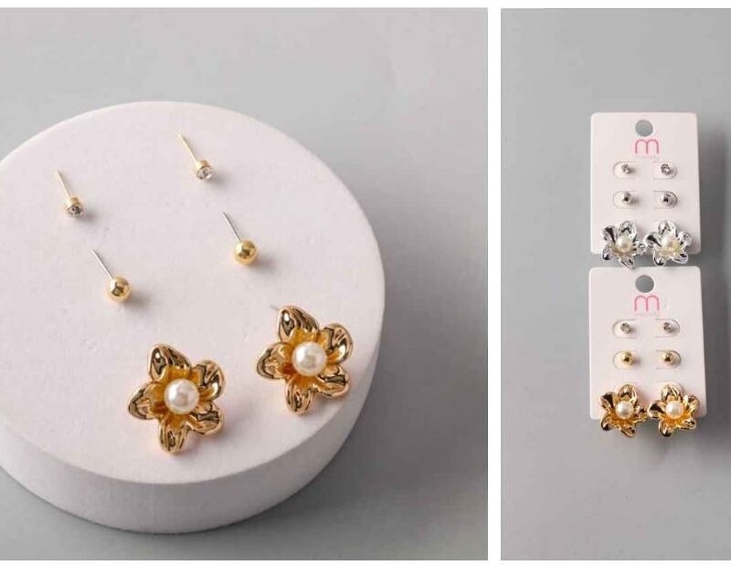PAR DE ARETES CON DISEÑO