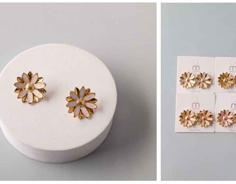 PAR DE ARETES CON DISEÑO