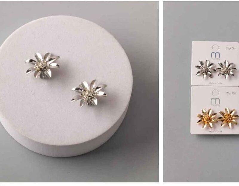 PAR DE ARETES CON DISEÑO