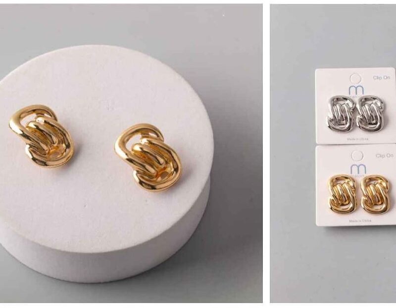 PAR DE ARETES CON DISEÑO