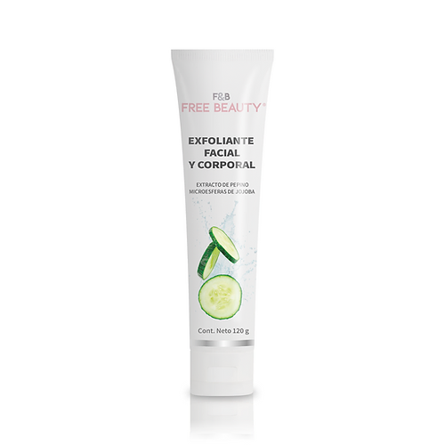 EXFOLIANTE FACIAL Y CORPORAL PEPINO | FREE BEAUTY