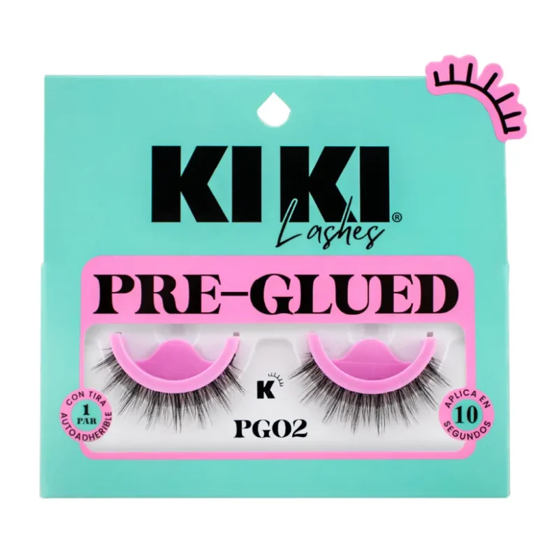 PESTAÑAS POSTIZAS KIKI PRE GLUED PG02