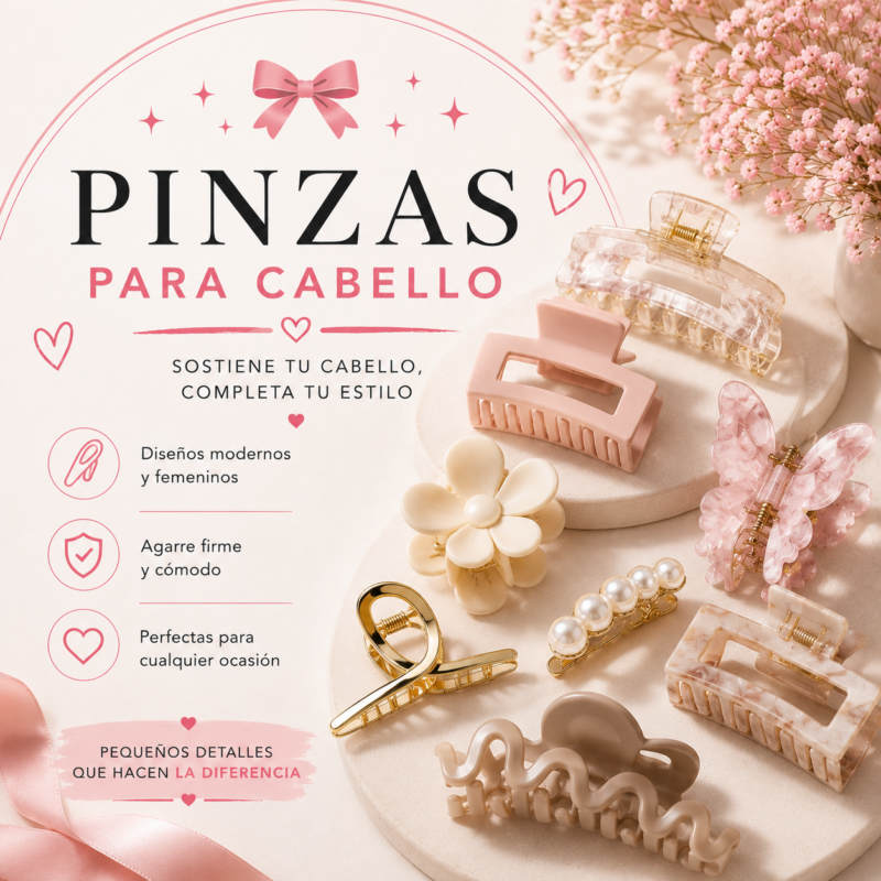Pinzas Para Cabello